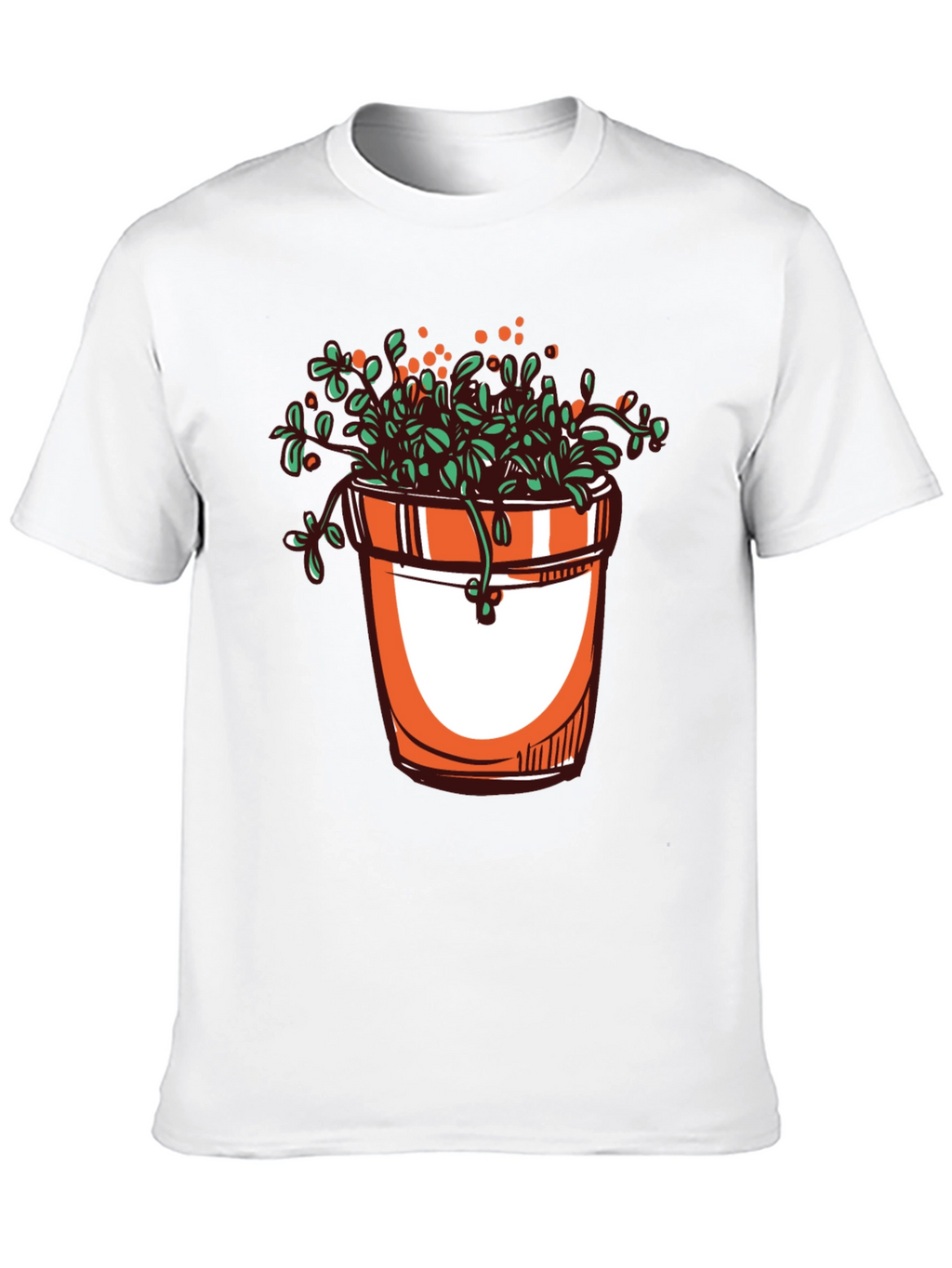 Plant Pot Graphic Tee - Stylish Unisex T-Shirt