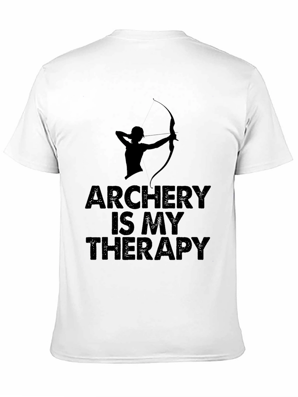 Archery Is My Therapy T-Shirt - Black