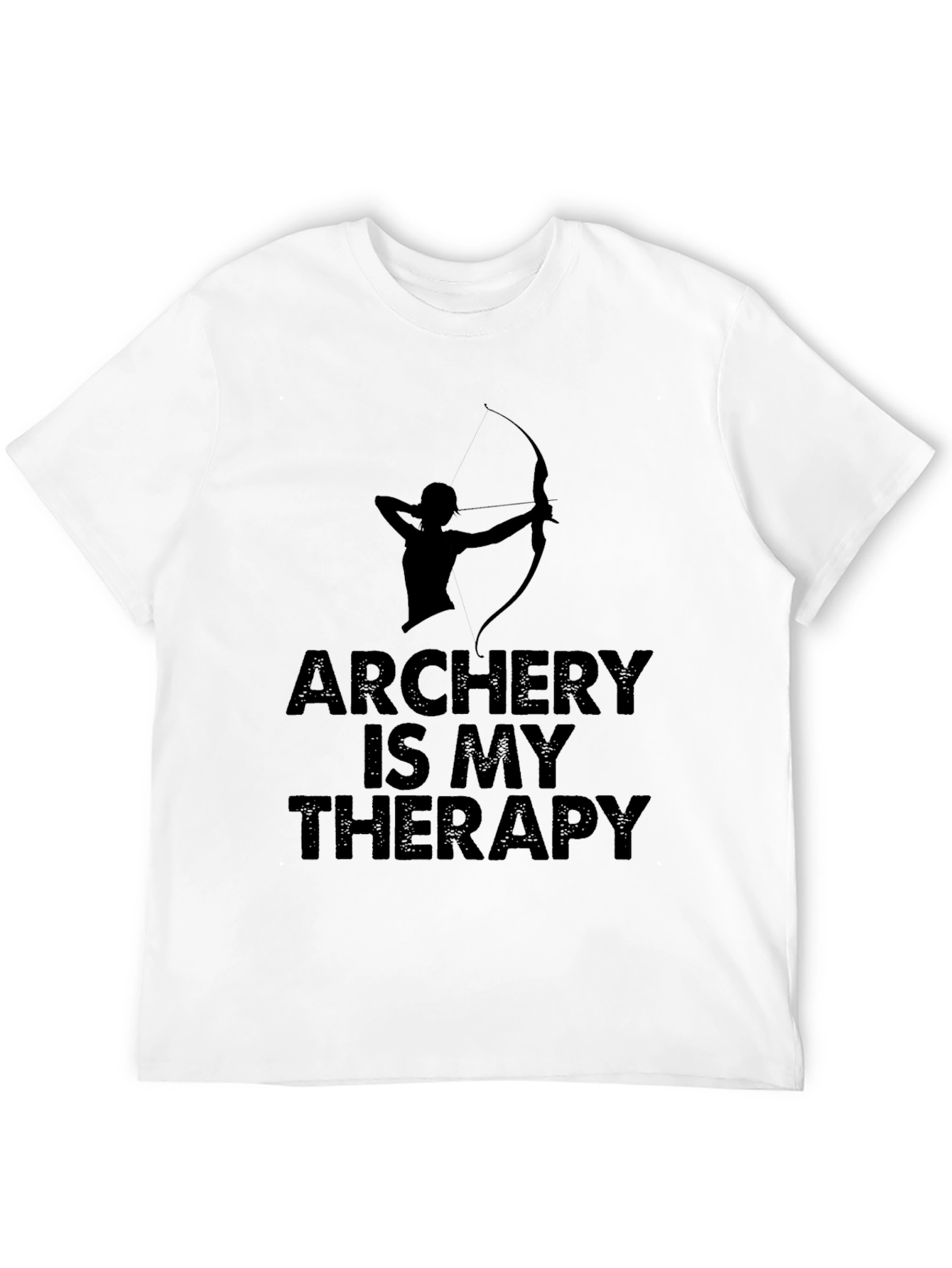 Archery Is My Therapy T-Shirt - Black