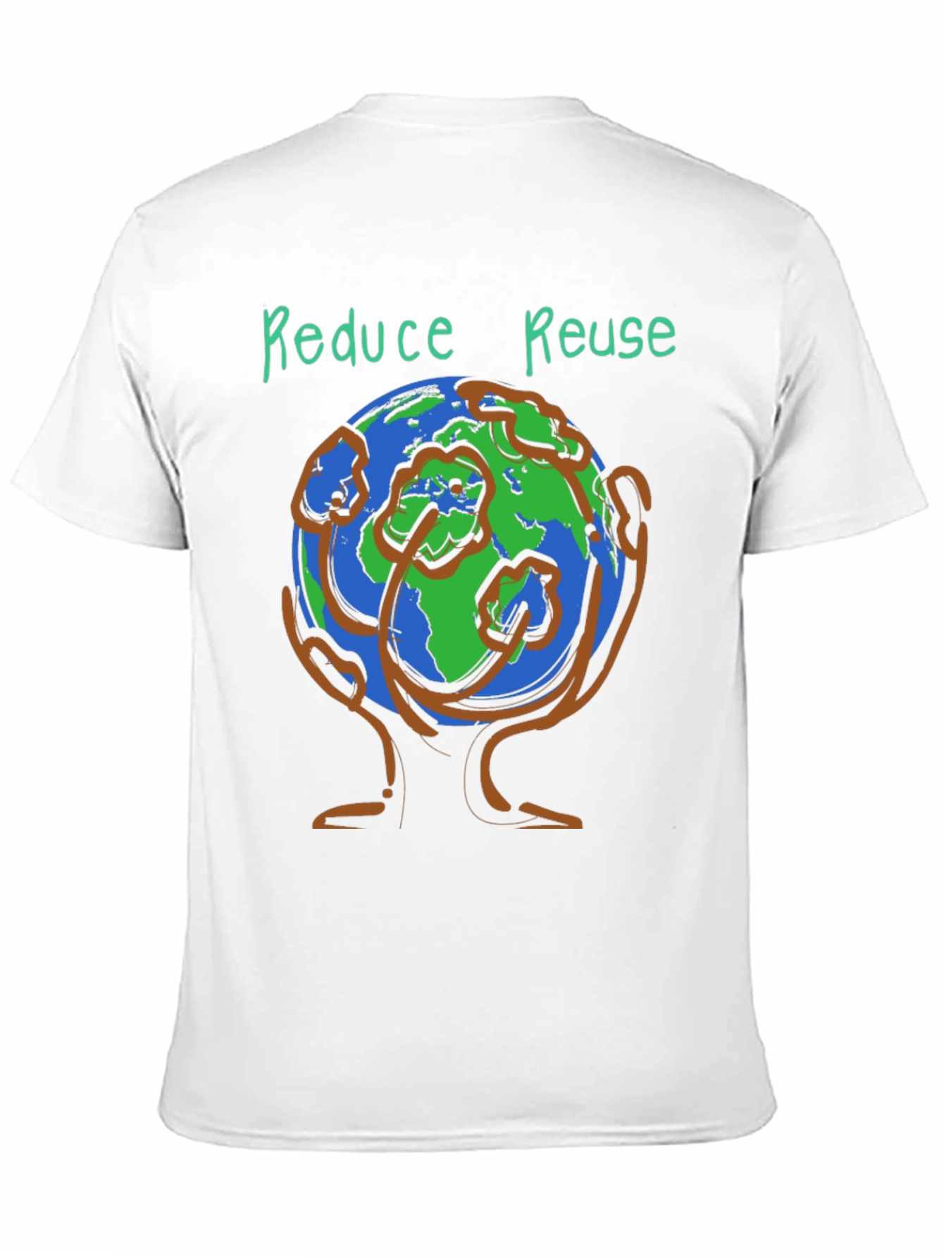 Eco-Friendly Reduce Reuse Graphic Tee