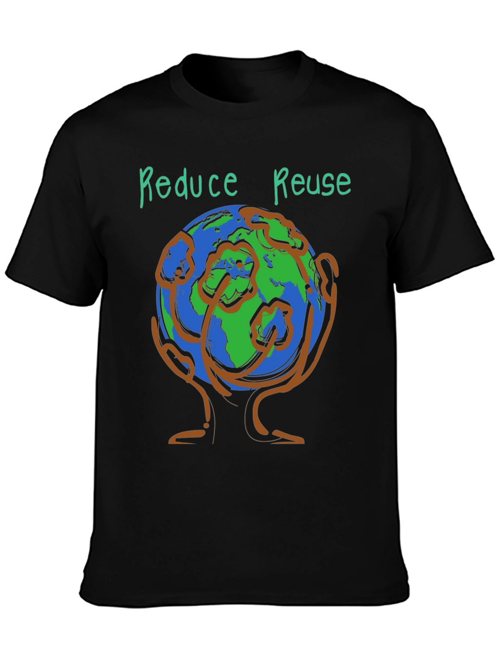 Eco-Friendly Reduce Reuse Graphic Tee