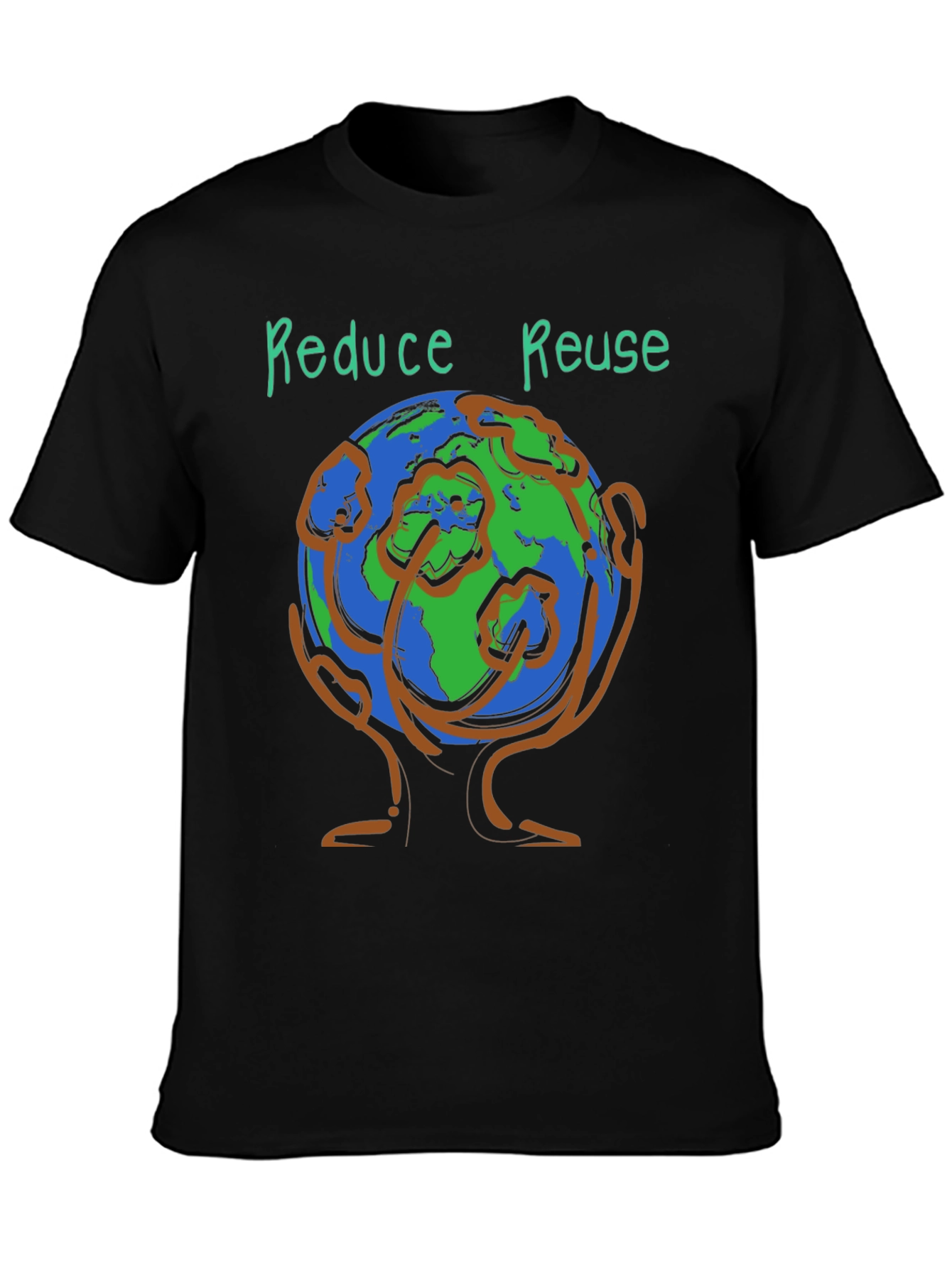 Eco-Friendly Reduce Reuse Graphic Tee