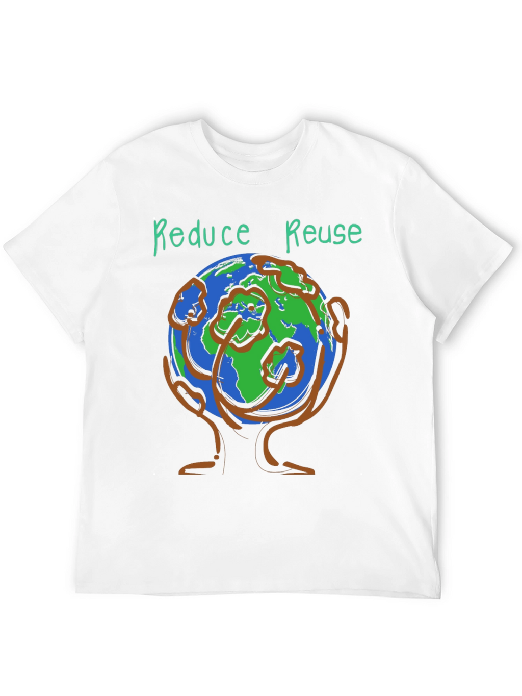 Eco-Friendly Reduce Reuse Graphic Tee