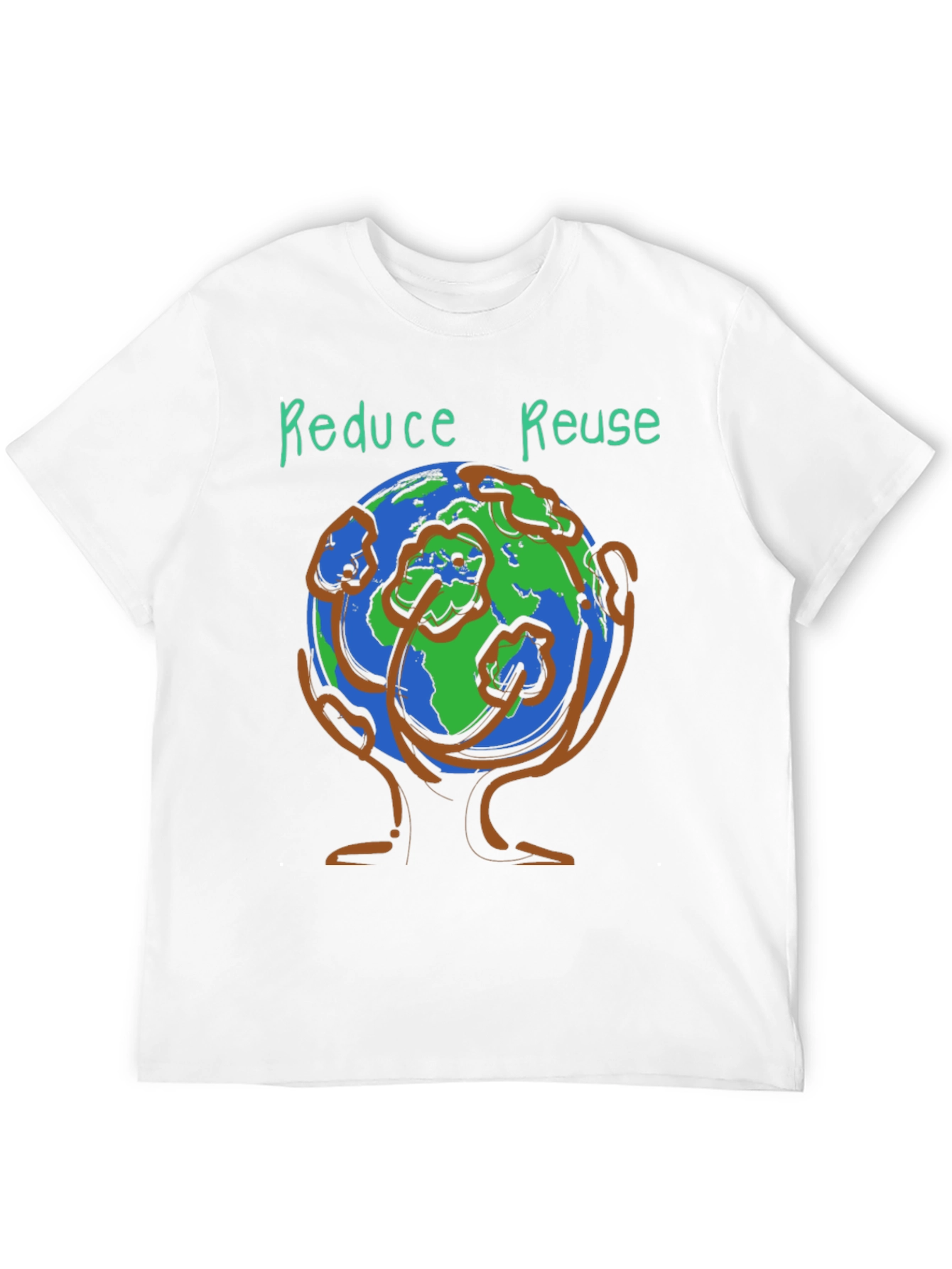 Eco-Friendly Reduce Reuse Graphic Tee