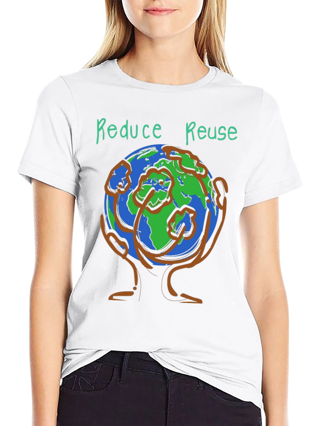 Eco-Friendly Reduce Reuse Graphic Tee
