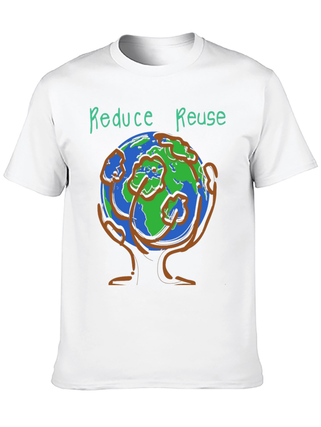Eco-Friendly Reduce Reuse Graphic Tee