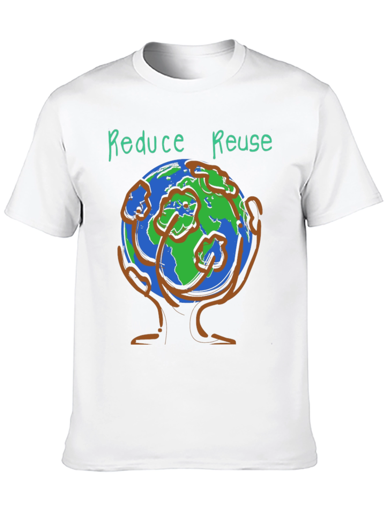 Eco-Friendly Reduce Reuse Graphic Tee