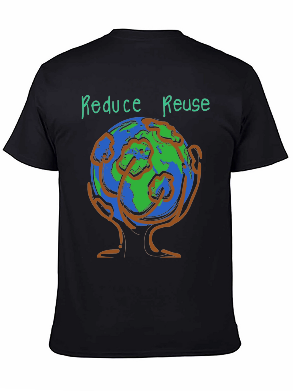 Eco-Friendly Reduce Reuse Graphic Tee