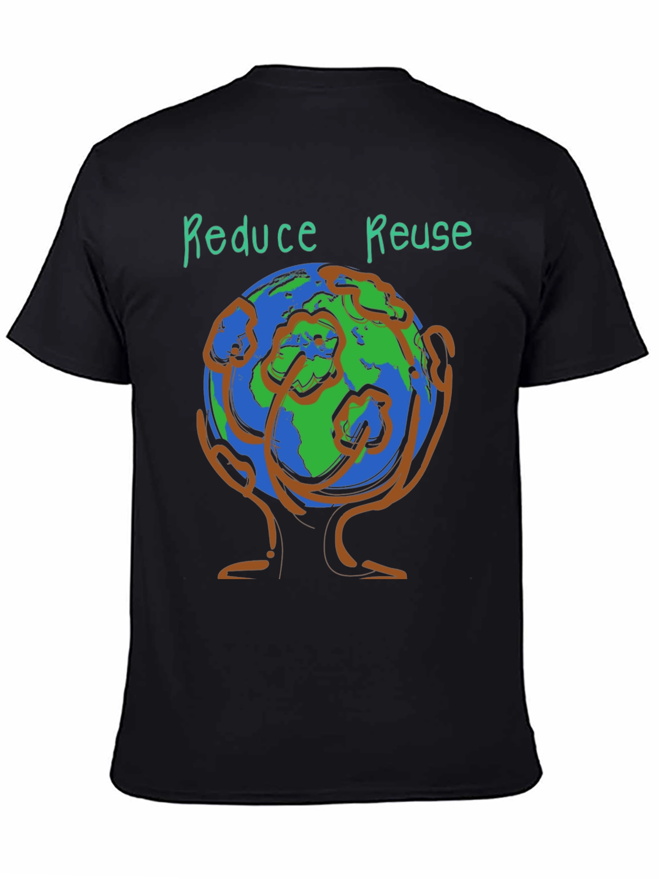 Eco-Friendly Reduce Reuse Graphic Tee