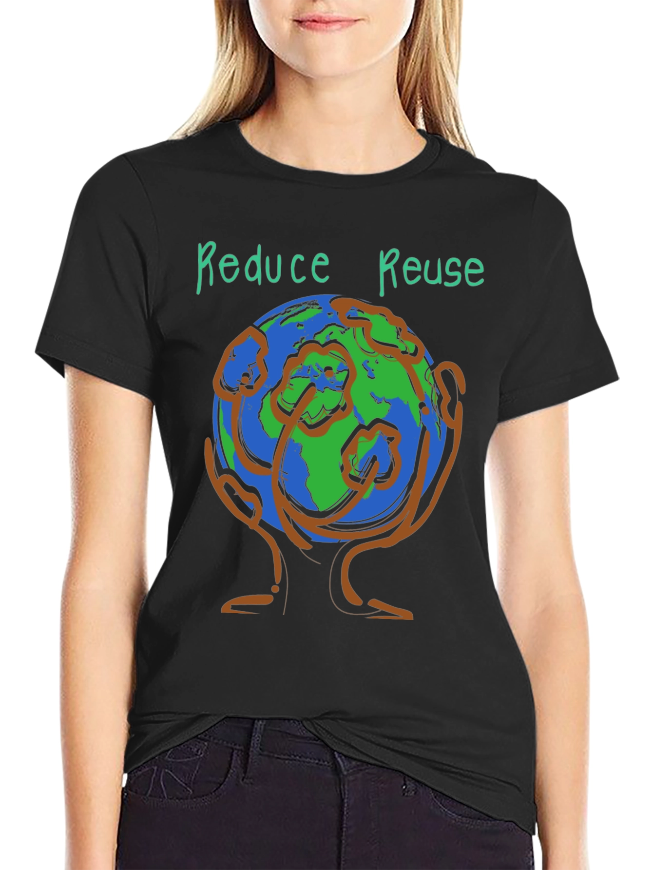 Eco-Friendly Reduce Reuse Graphic Tee