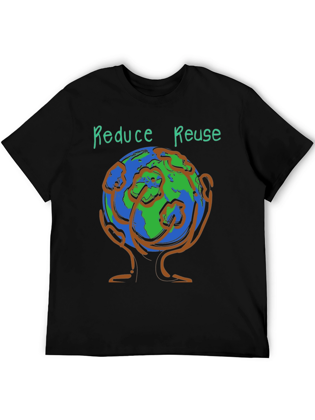 Eco-Friendly Reduce Reuse Graphic Tee