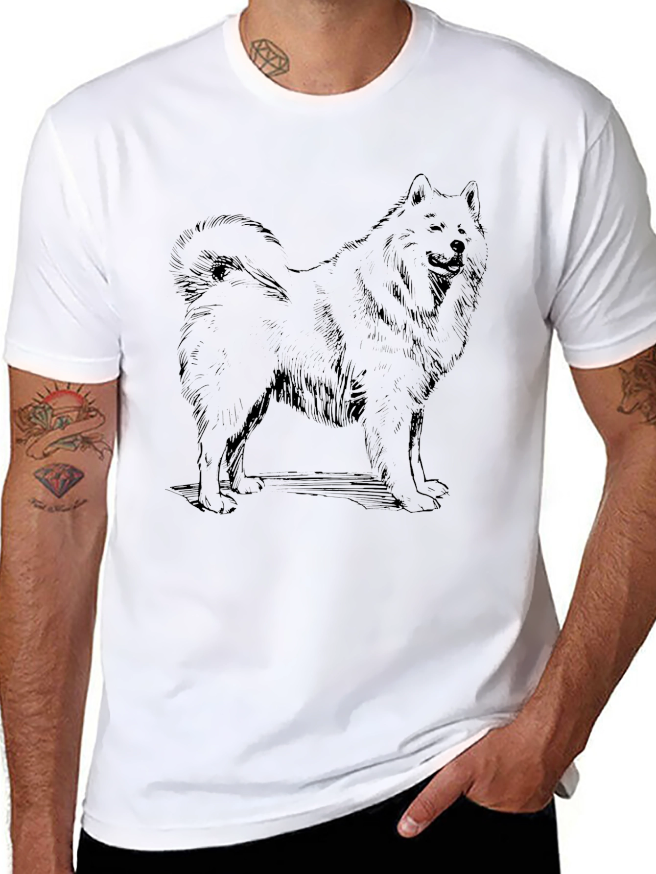 Black Dog Graphic Tee - Casual Style