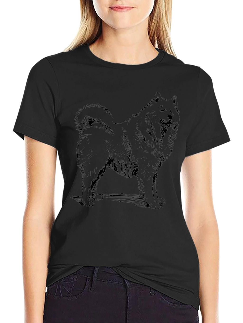 Black Dog Graphic Tee - Casual Style