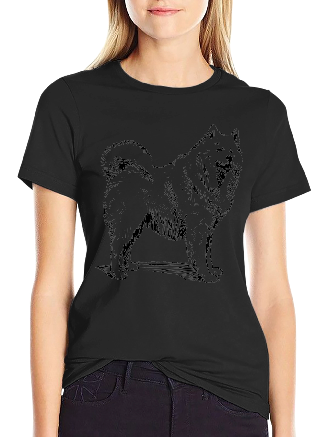 Black Dog Graphic Tee - Casual Style