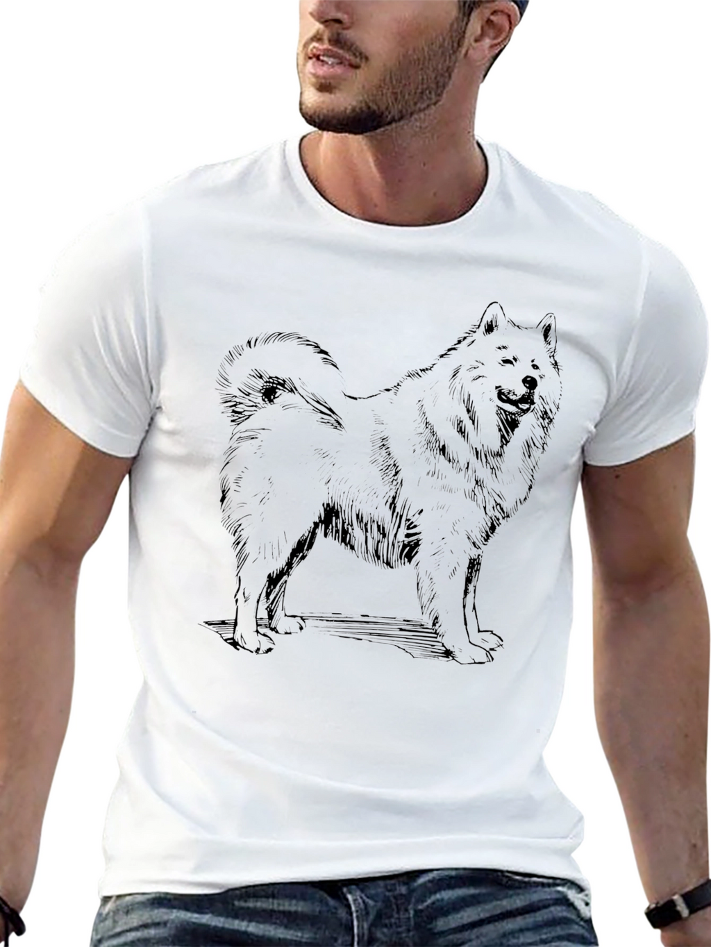 Black Dog Graphic Tee - Casual Style