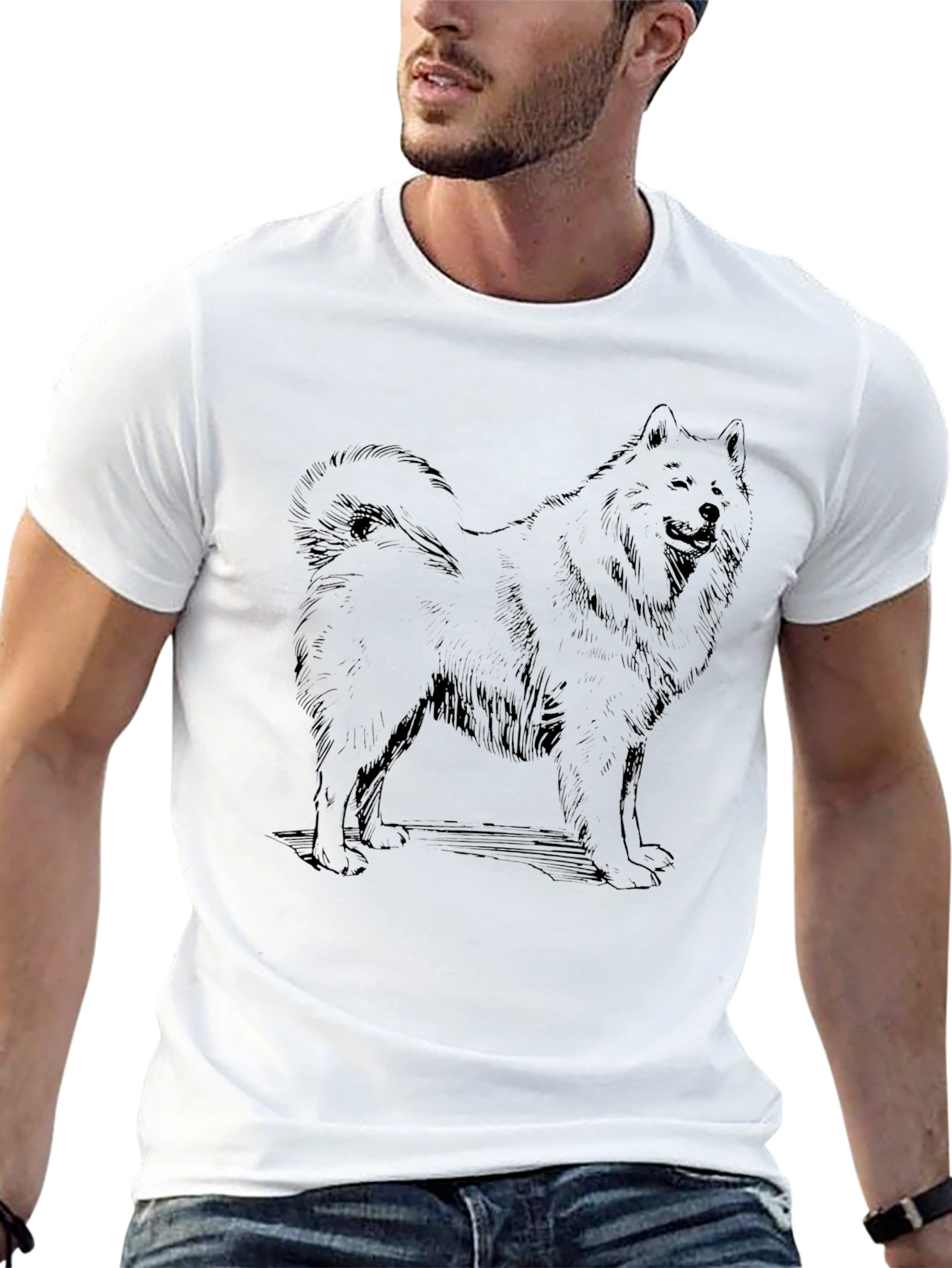 Black Dog Graphic Tee - Casual Style