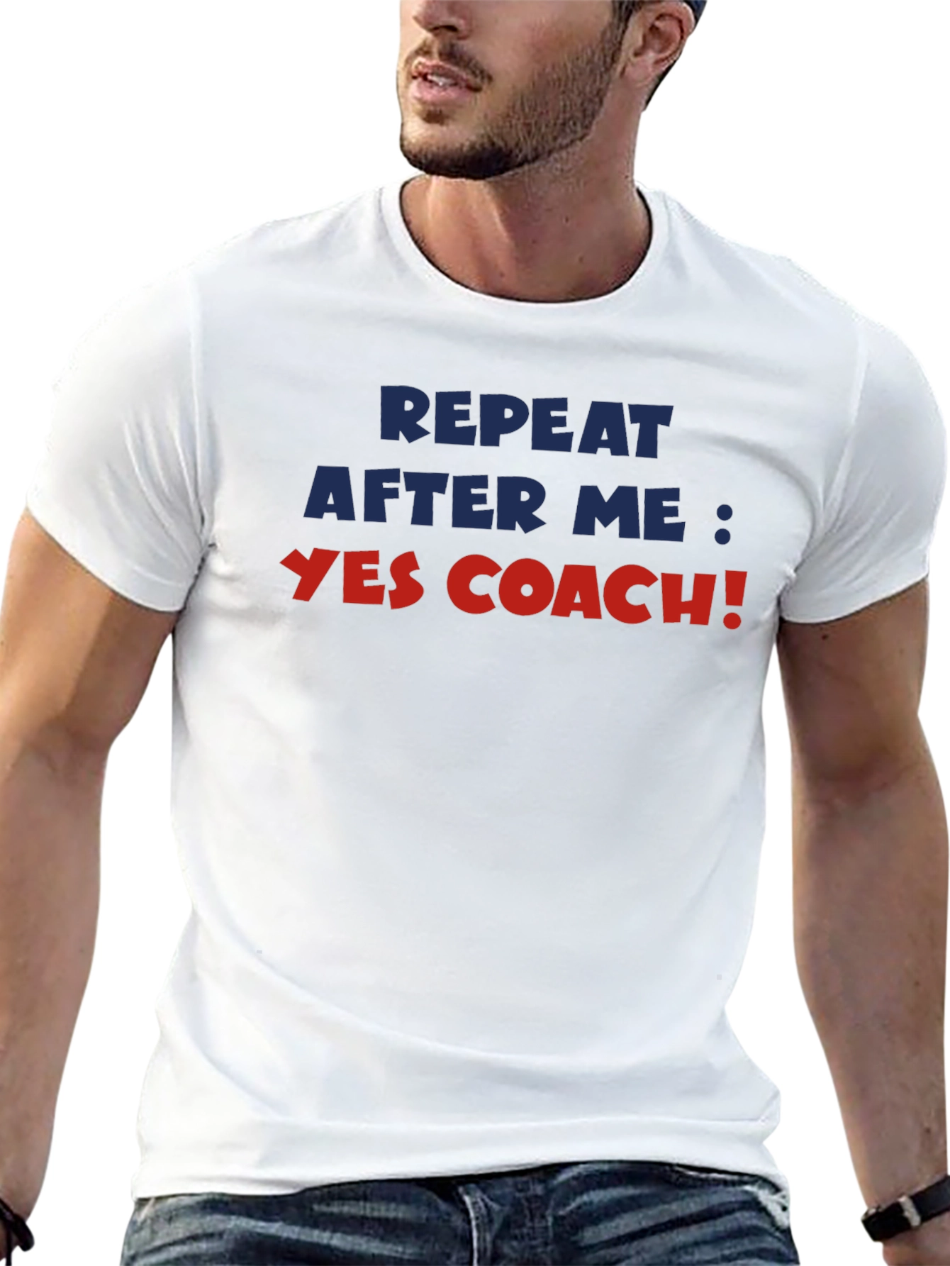 Yes Coach! Black Graphic T-Shirt