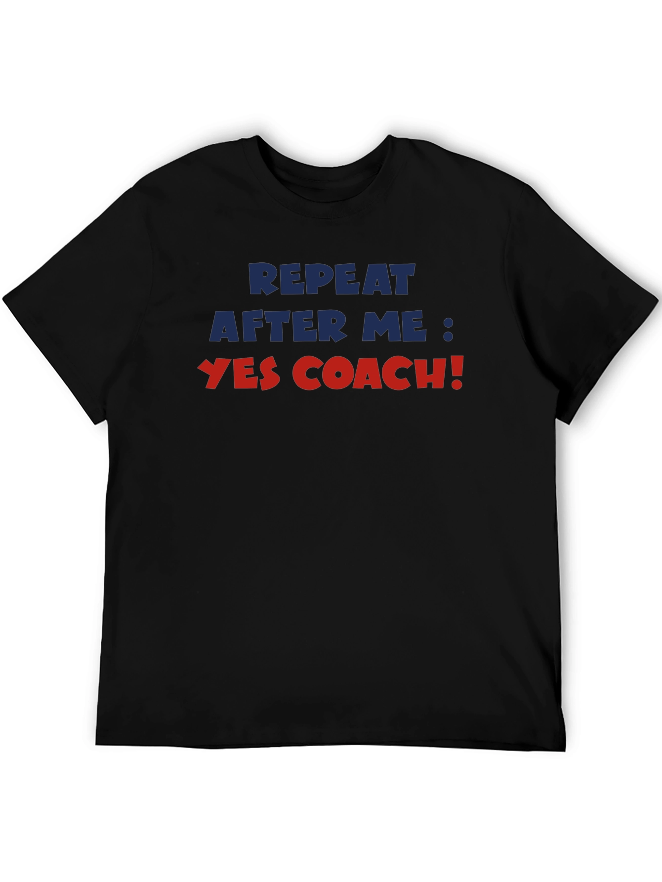 Yes Coach! Black Graphic T-Shirt