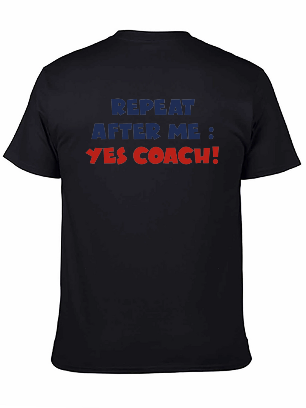 Yes Coach! Black Graphic T-Shirt