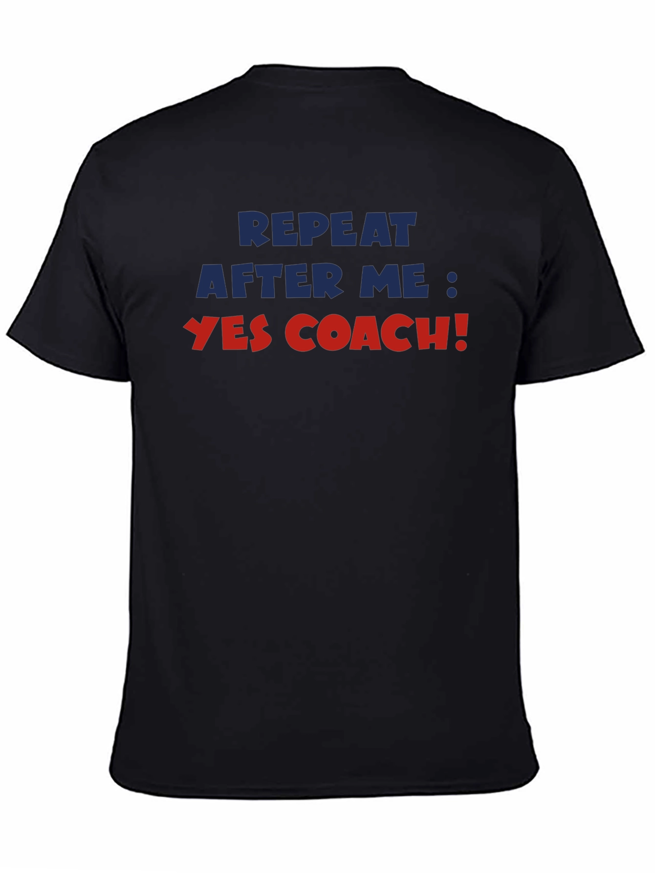 Yes Coach! Black Graphic T-Shirt