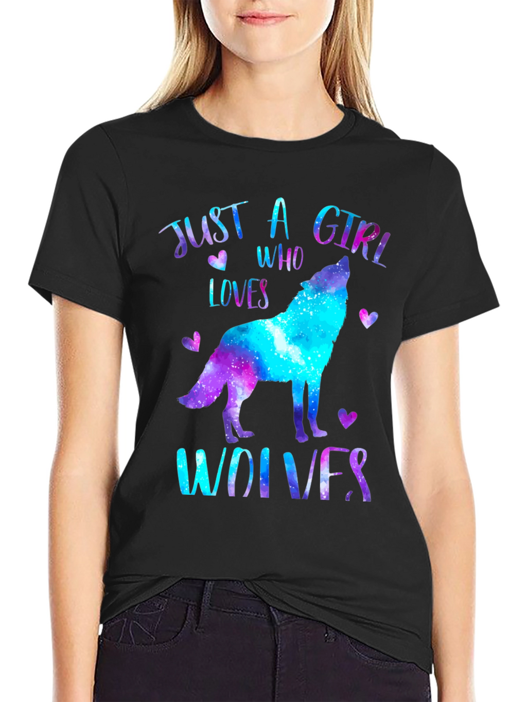 Just A Girl Who Loves Wolves T-Shirt