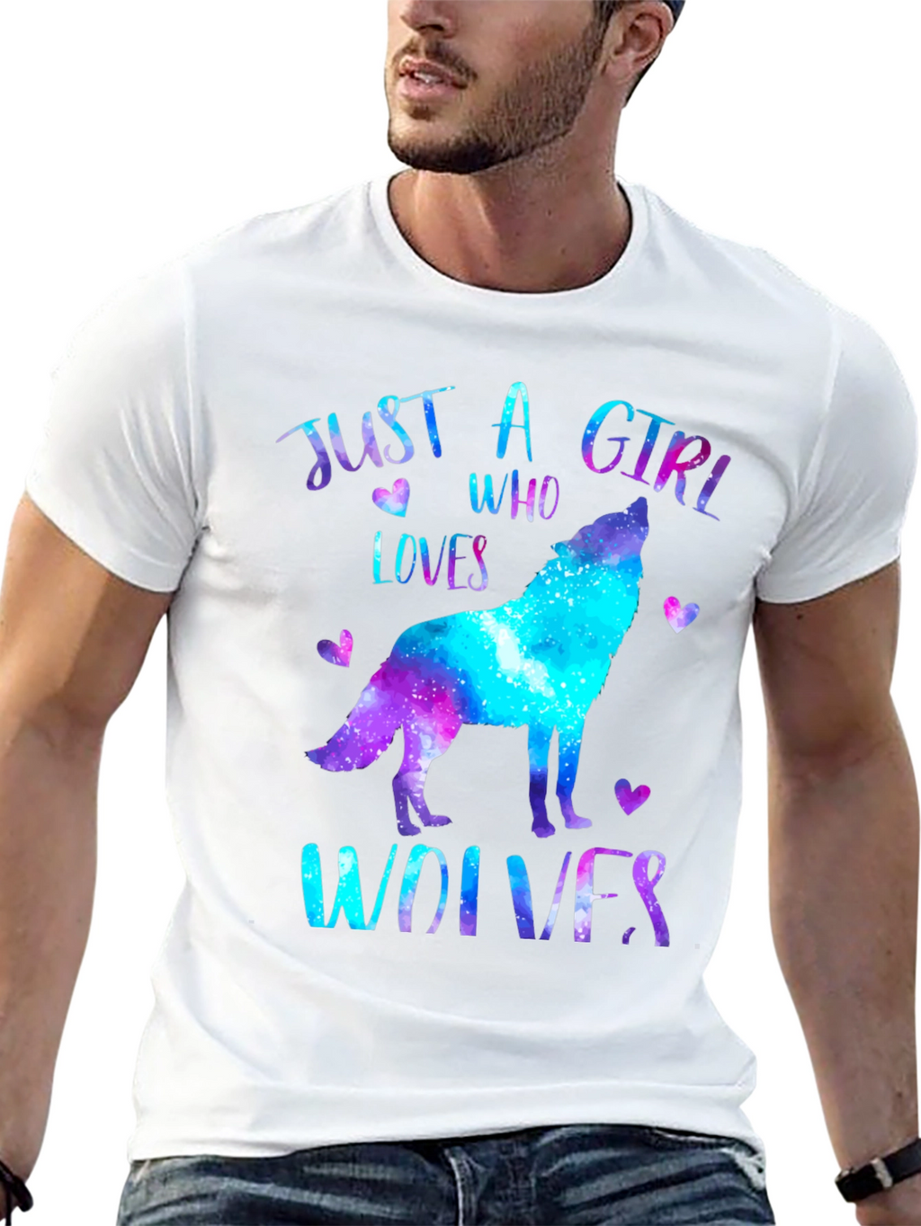 Just A Girl Who Loves Wolves T-Shirt