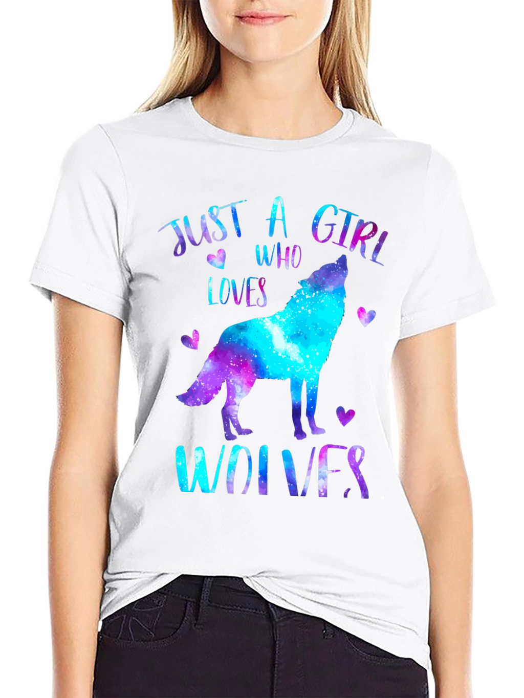 Just A Girl Who Loves Wolves T-Shirt