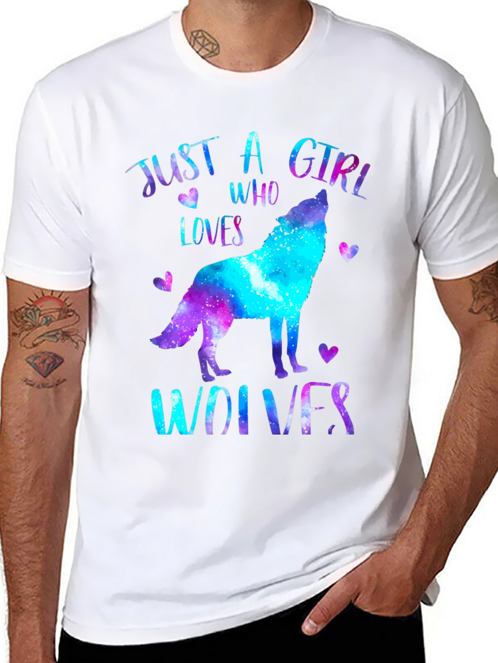 Just A Girl Who Loves Wolves T-Shirt