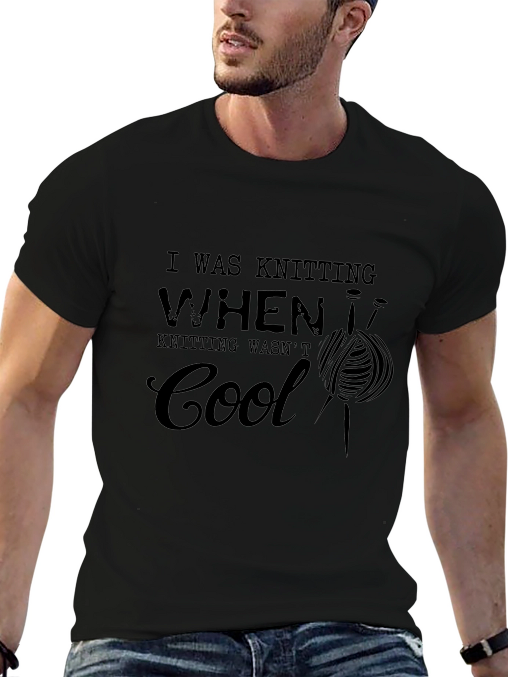 Knitting Humor T-Shirt - I Was Knitting When...