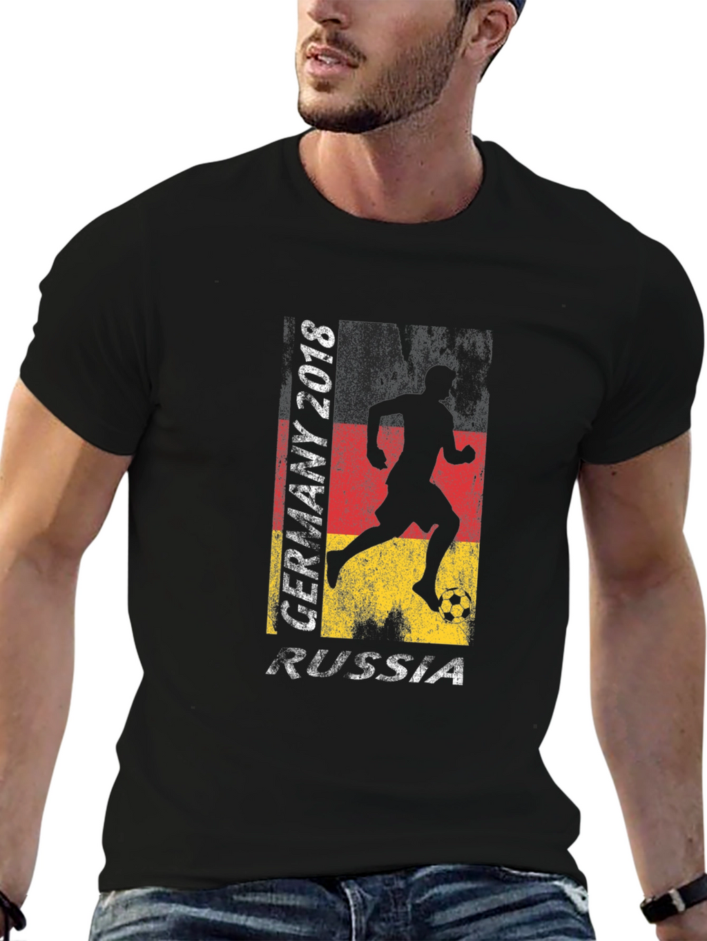 Germany 2018 Soccer T-Shirt - Black