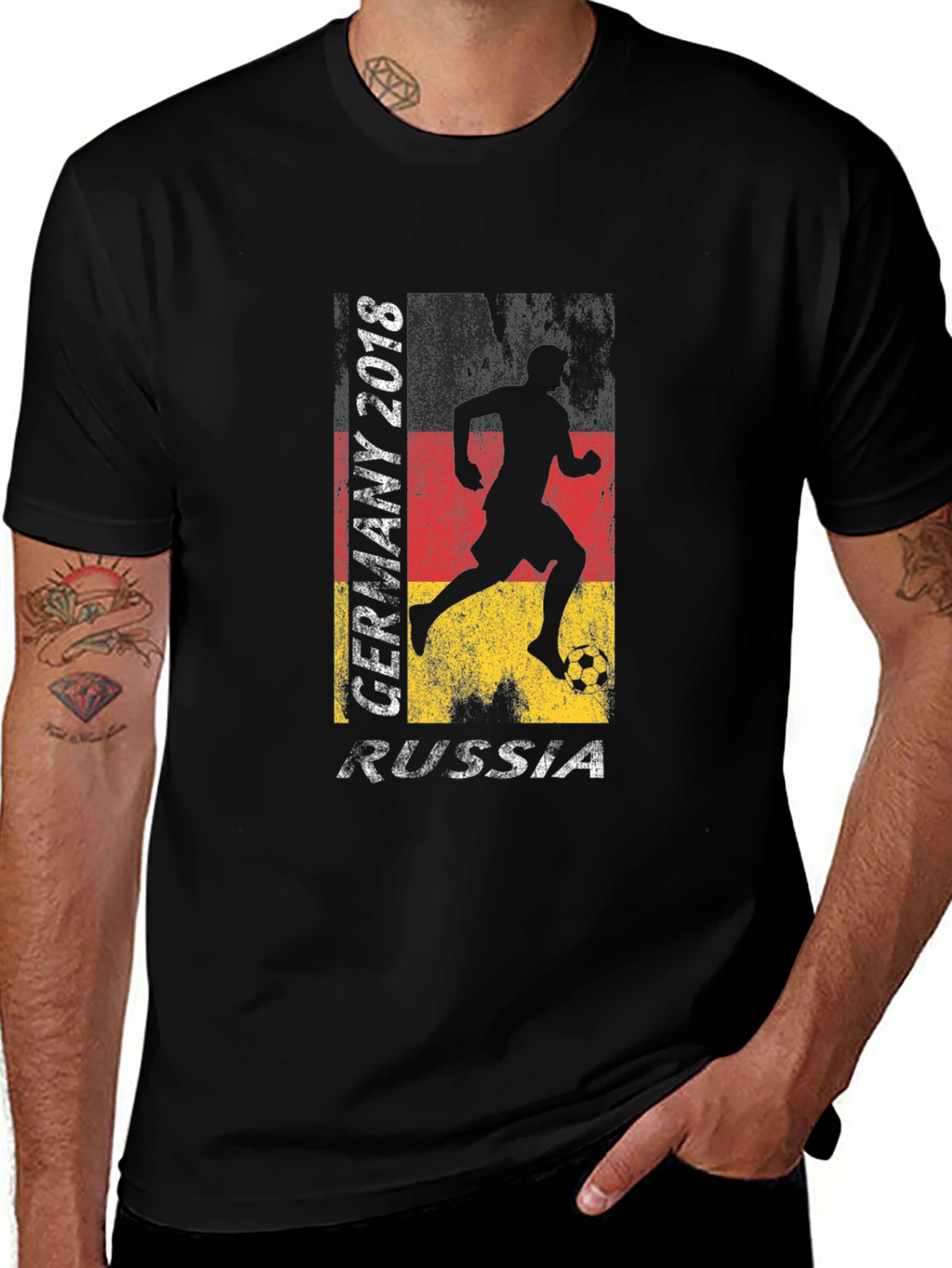 Germany 2018 Soccer T-Shirt - Black