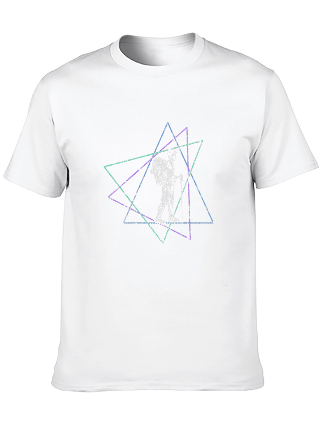 Geometric Hiker Tee - Black Graphic T-Shirt
