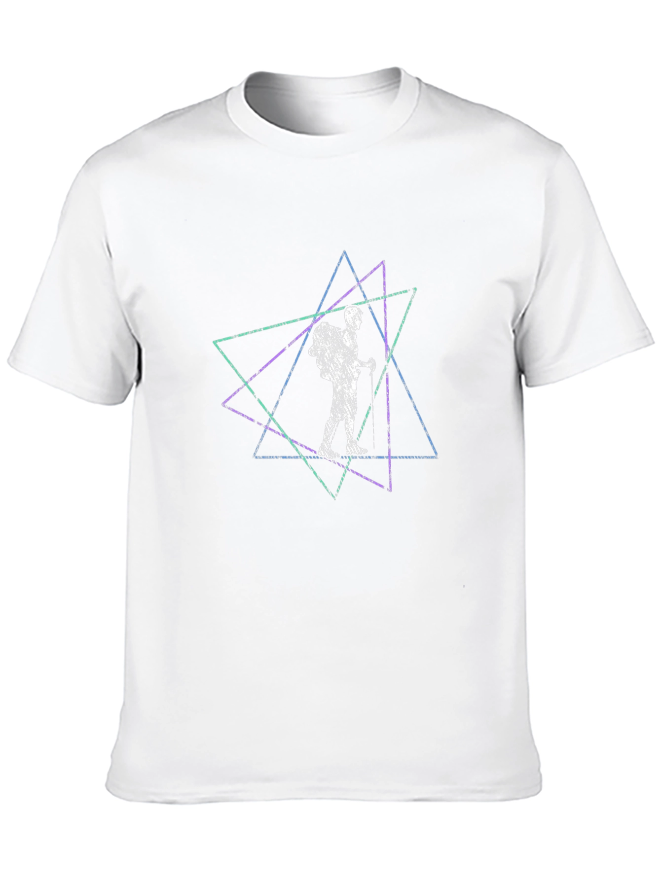 Geometric Hiker Tee - Black Graphic T-Shirt