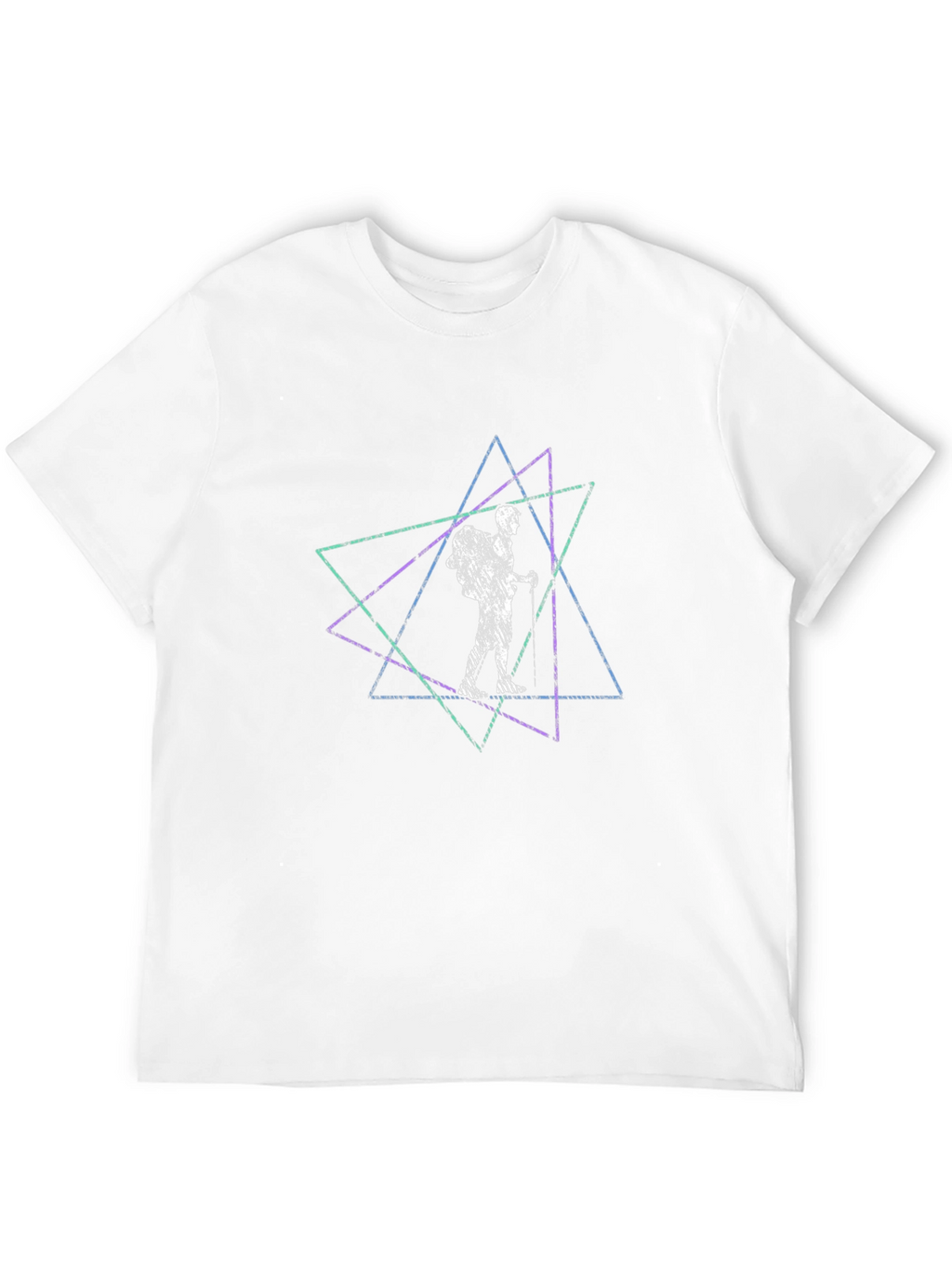 Geometric Hiker Tee - Black Graphic T-Shirt