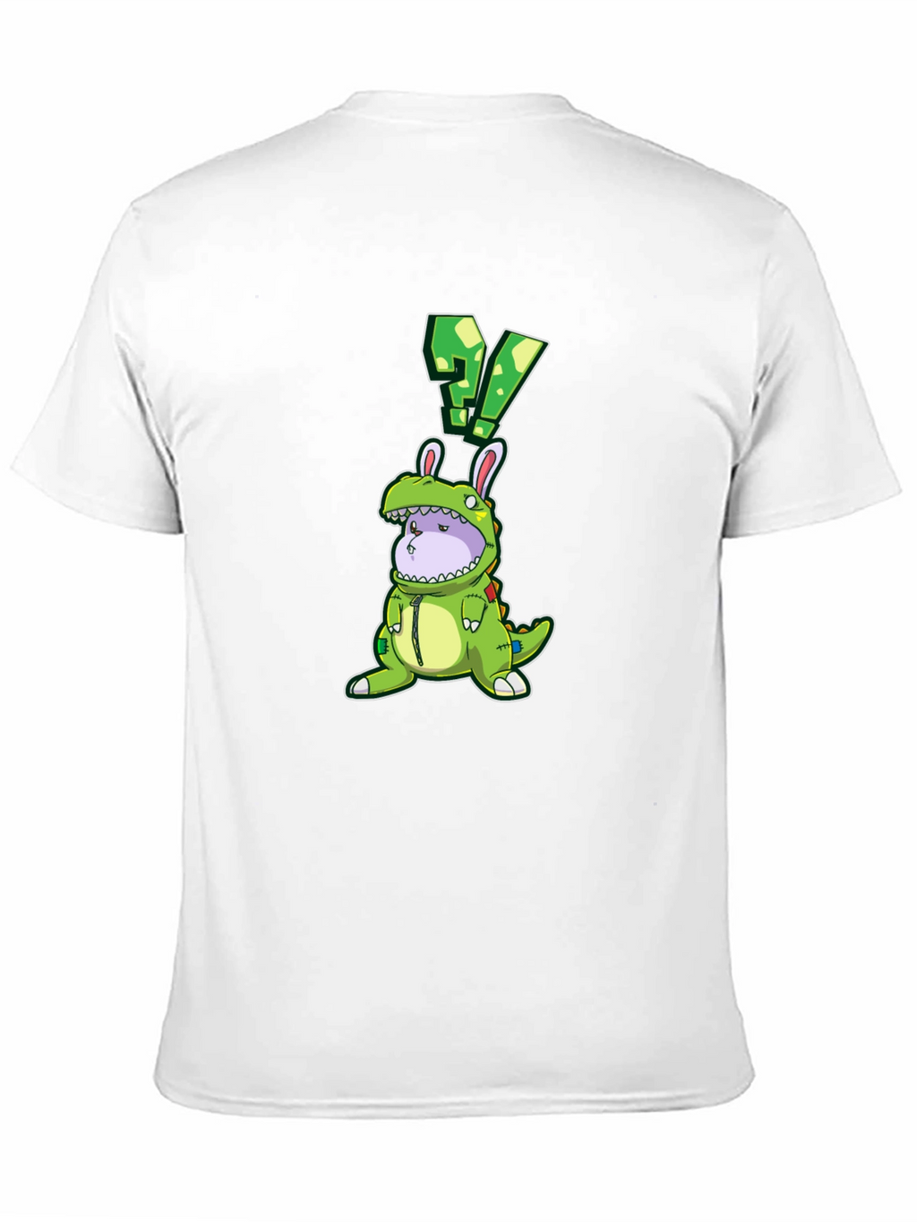 Dino Bunny Costume Graphic Tee - Quirky Novelty Design