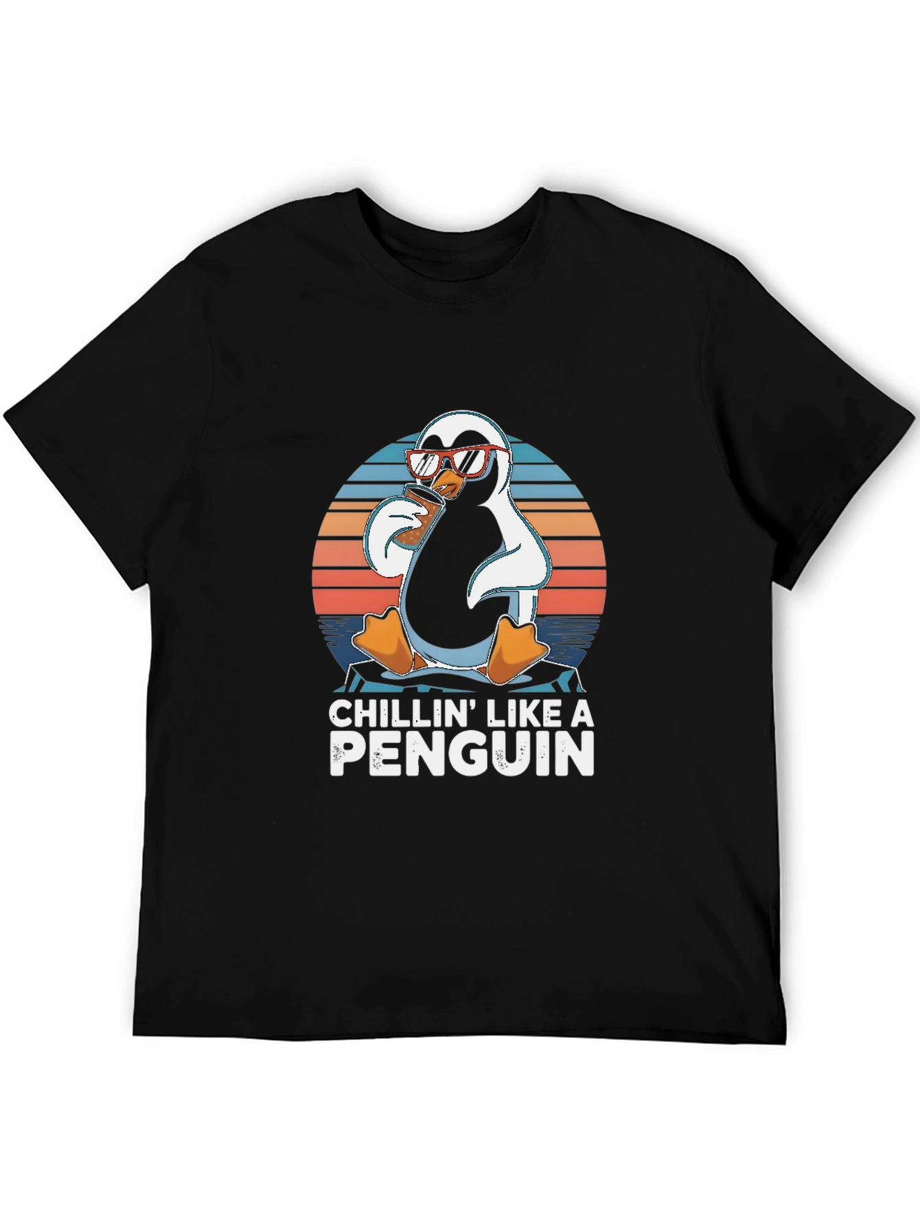 Chillin Like a Penguin T-Shirt - Funny Animal Tee