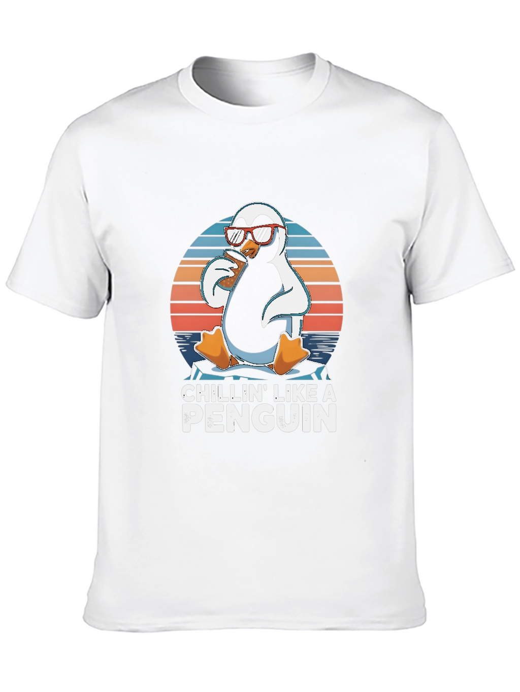 Chillin Like a Penguin T-Shirt - Funny Animal Tee