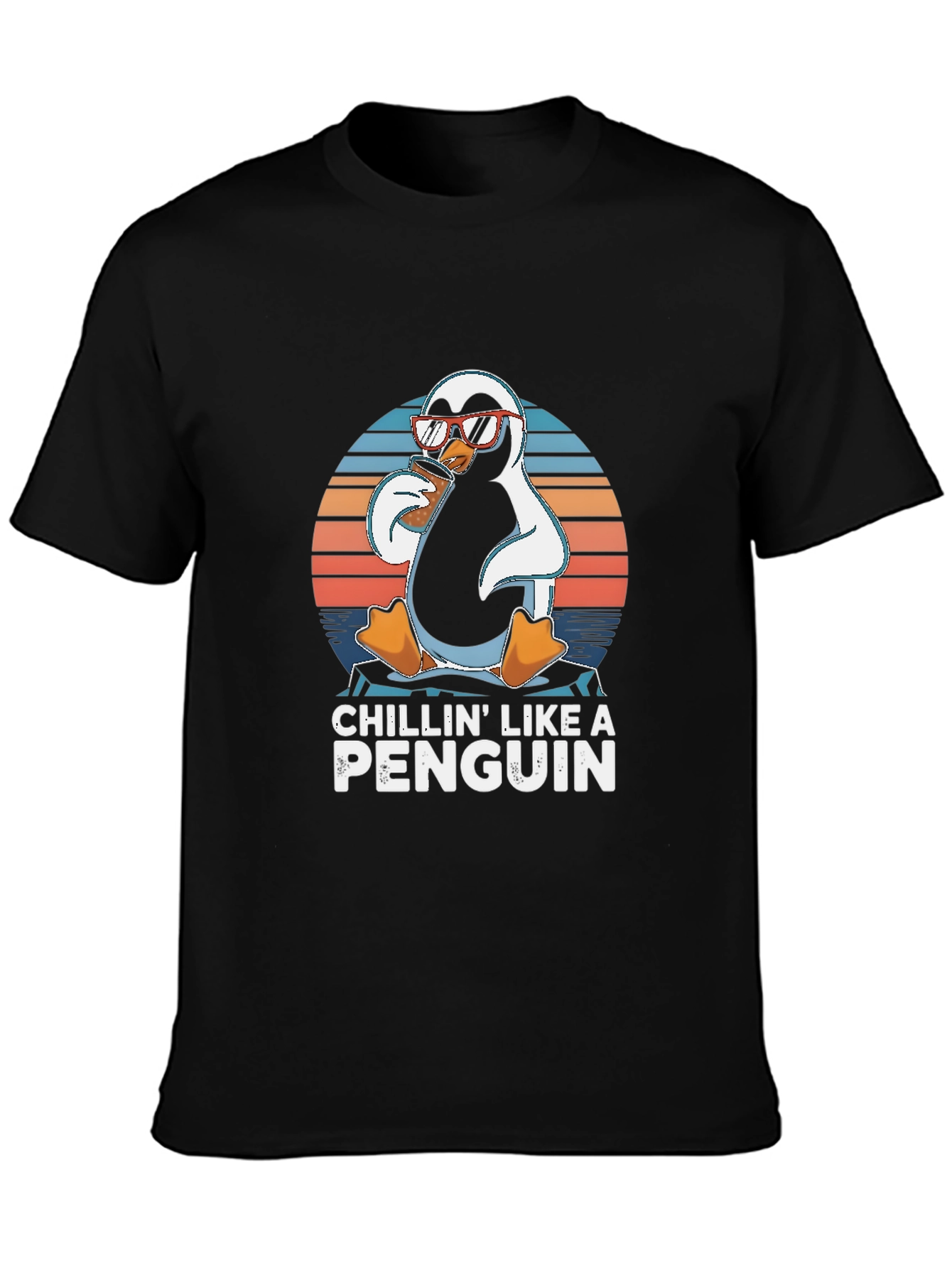 Chillin Like a Penguin T-Shirt - Funny Animal Tee