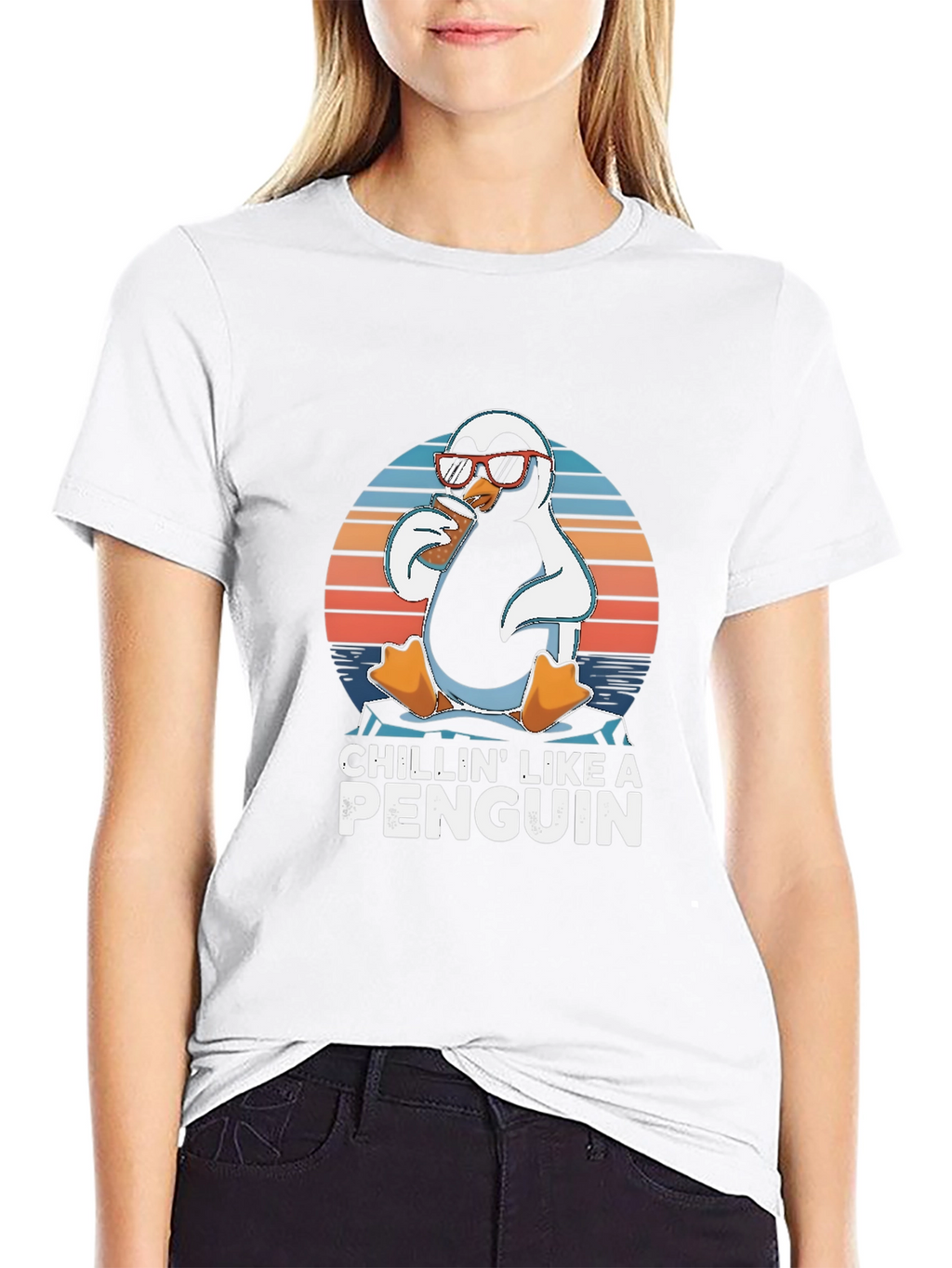 Chillin Like a Penguin T-Shirt - Funny Animal Tee