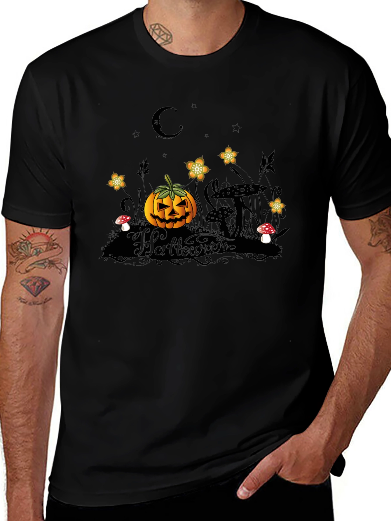 Halloween Pumpkin Moon T-Shirt
