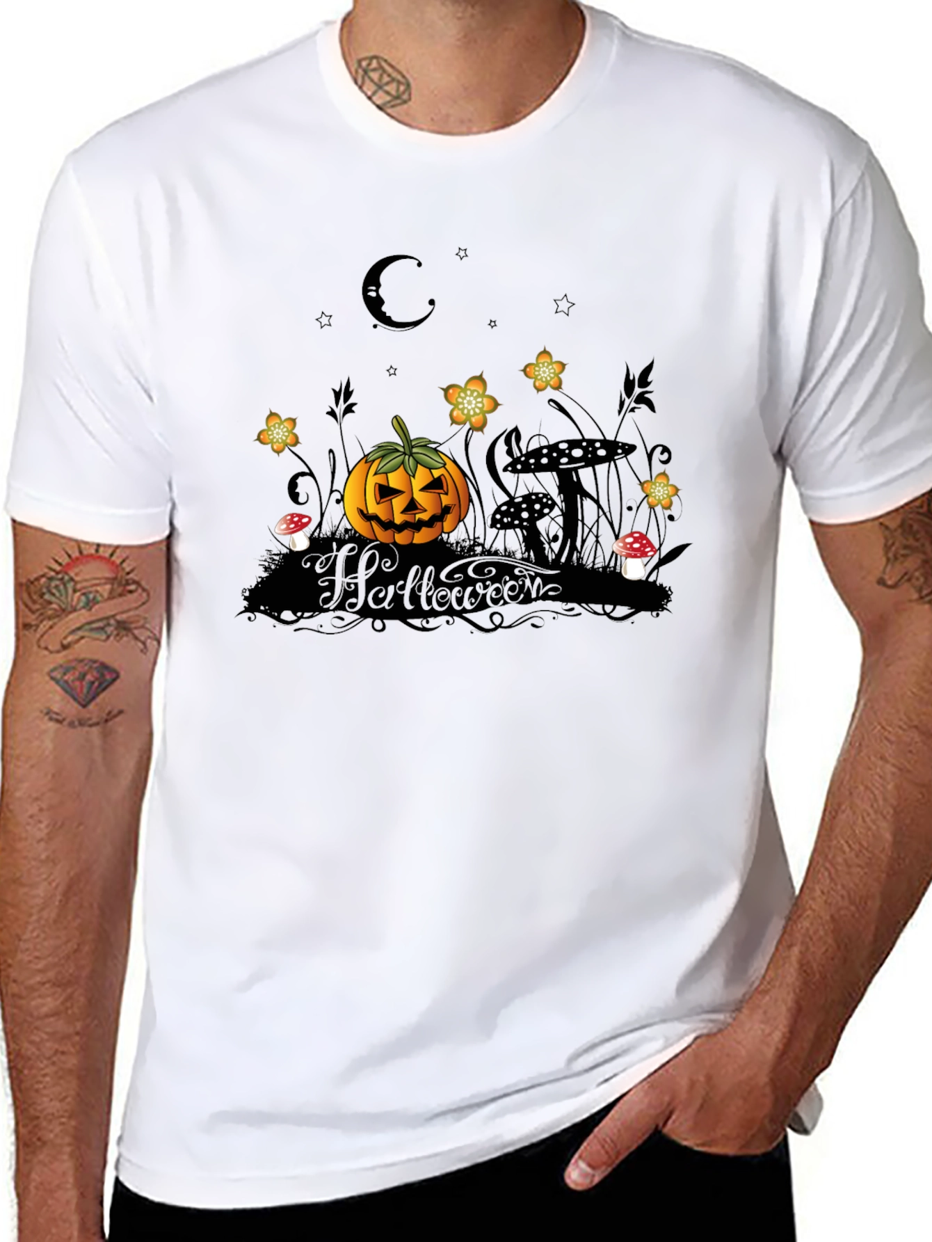 Halloween Pumpkin Moon T-Shirt