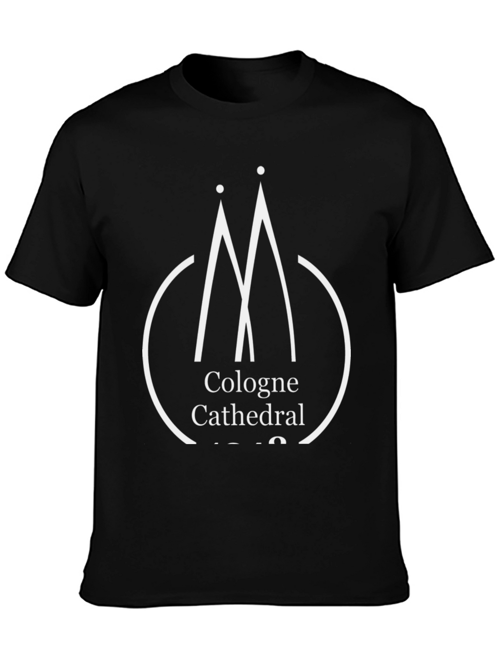 Cologne Cathedral Graphic T-Shirt - Black