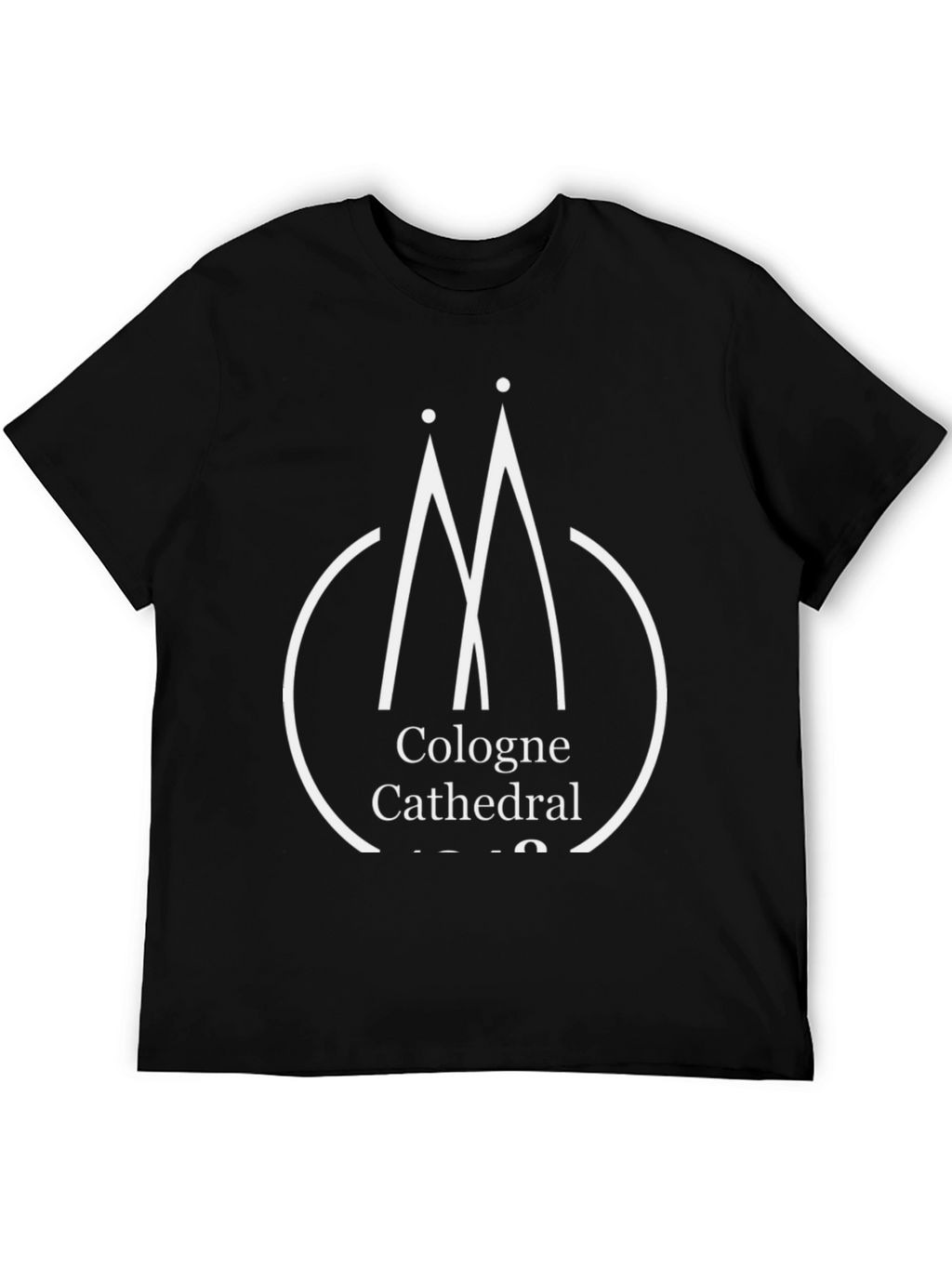 Cologne Cathedral Graphic T-Shirt - Black