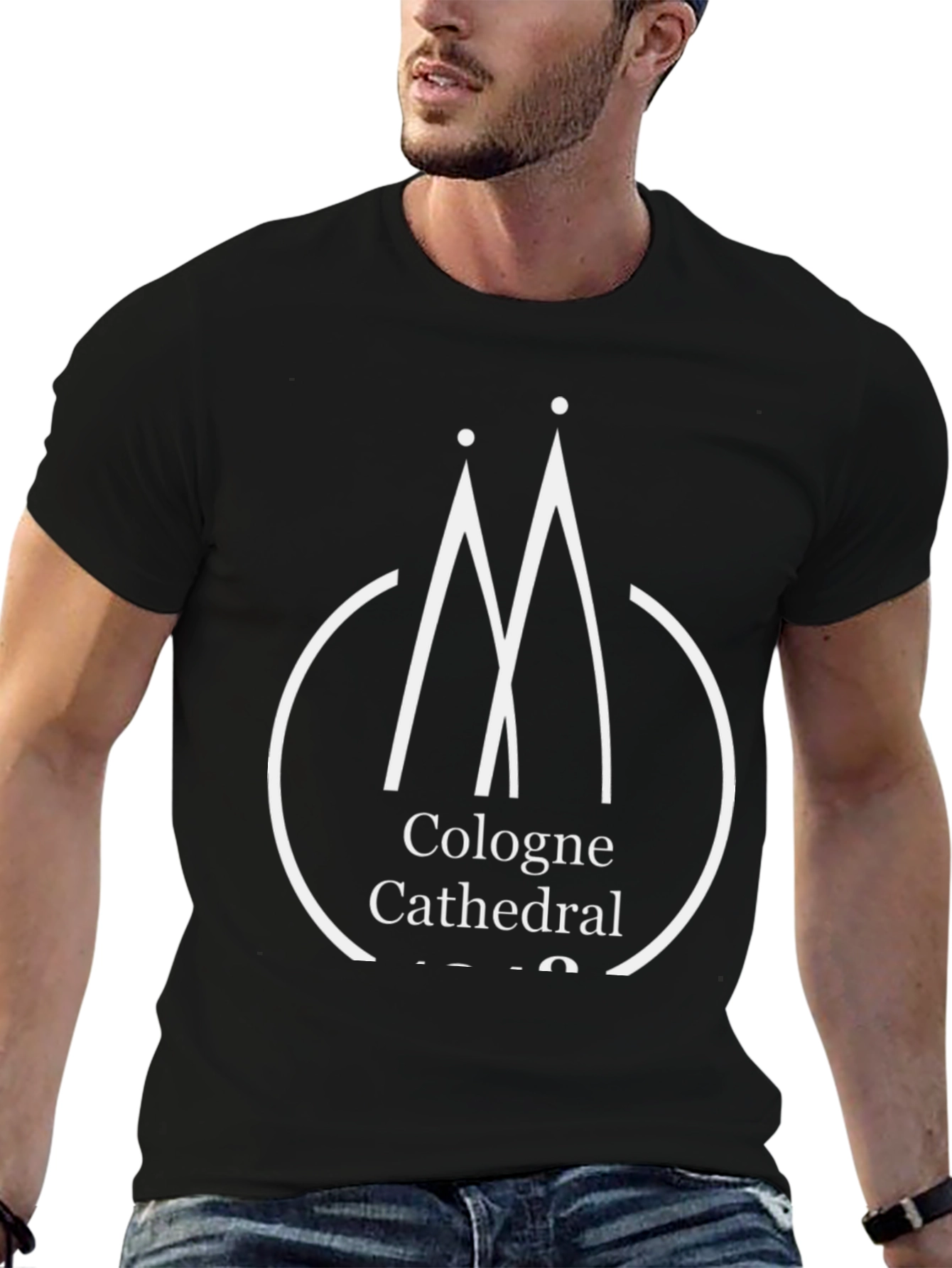 Cologne Cathedral Graphic T-Shirt - Black