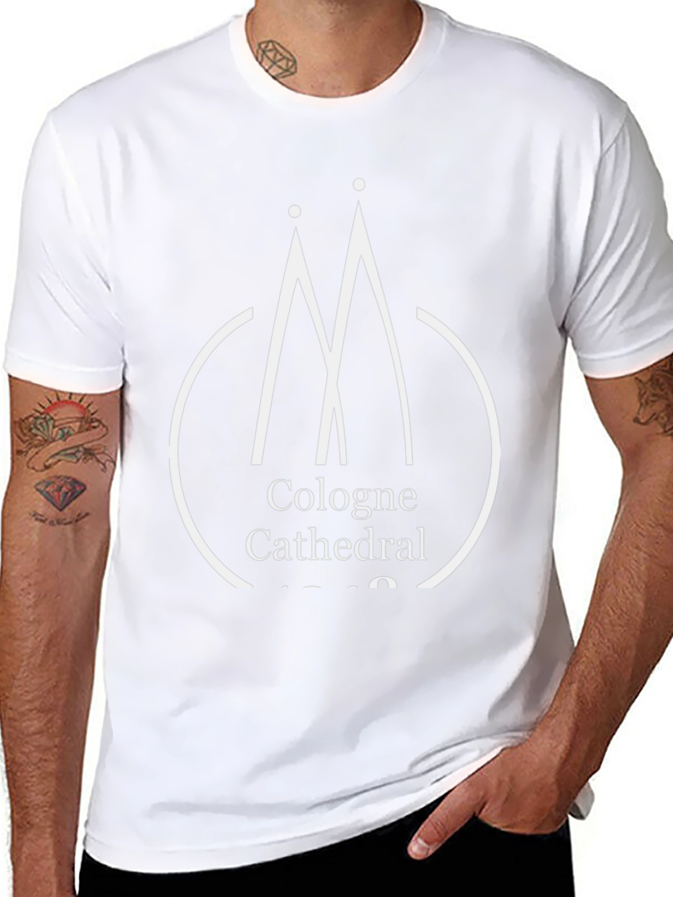 Cologne Cathedral Graphic T-Shirt - Black