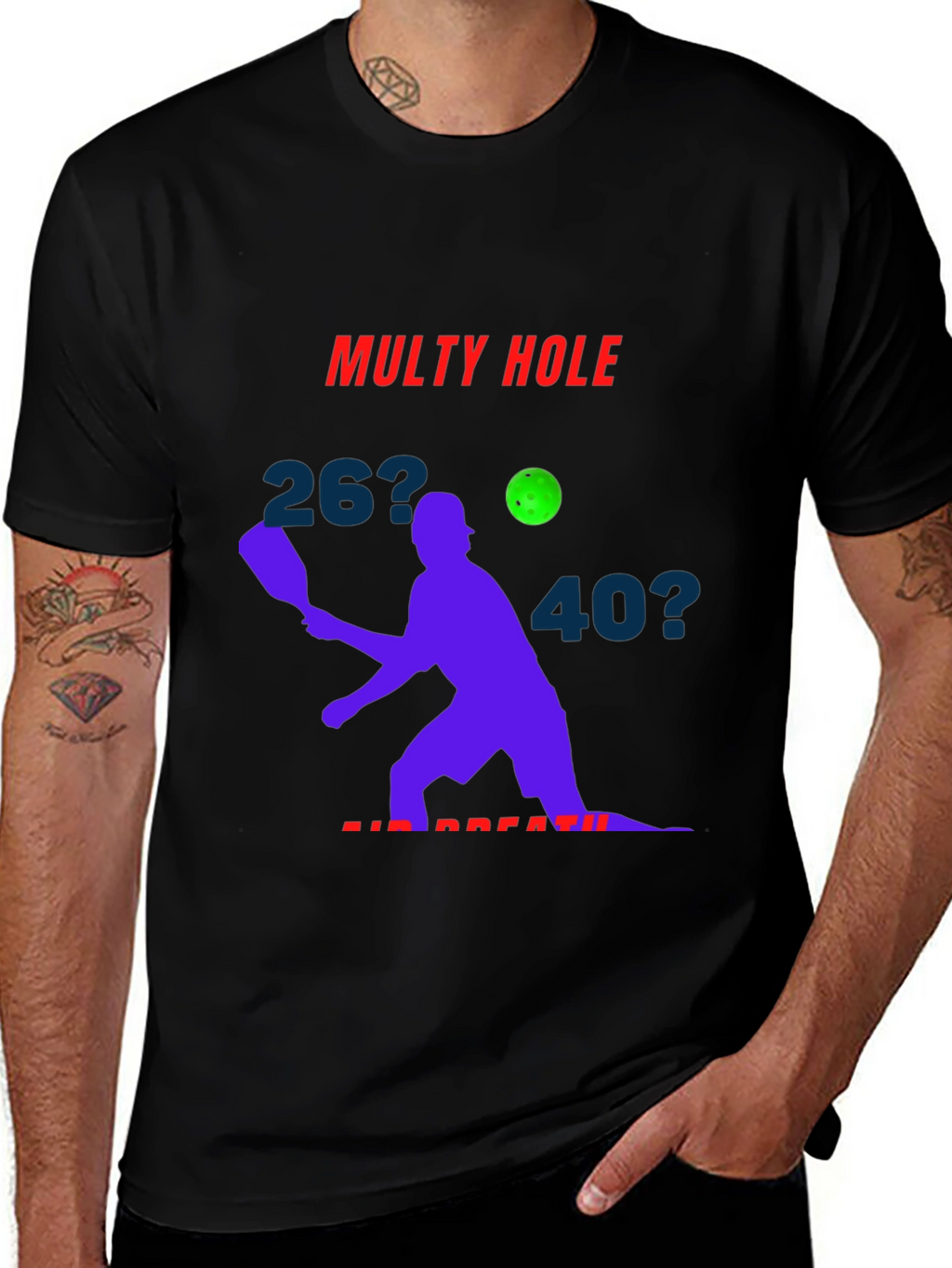 Pickleball T-Shirt - Multy Hole Air Breath