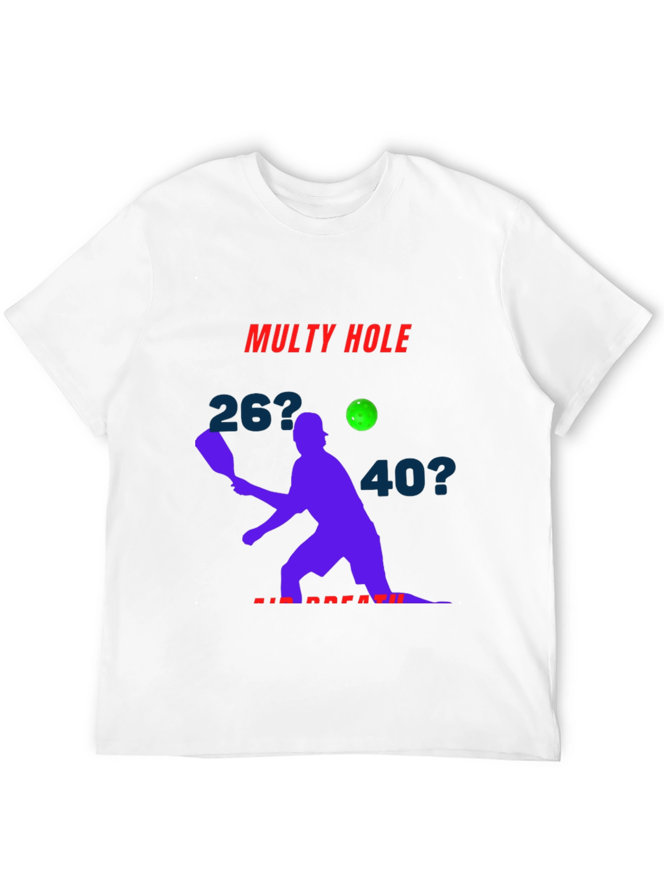 Pickleball T-Shirt - Multy Hole Air Breath