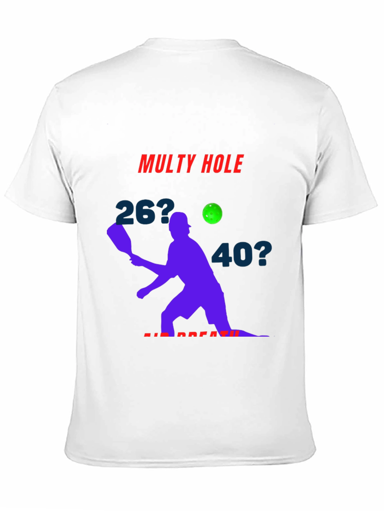 Pickleball T-Shirt - Multy Hole Air Breath