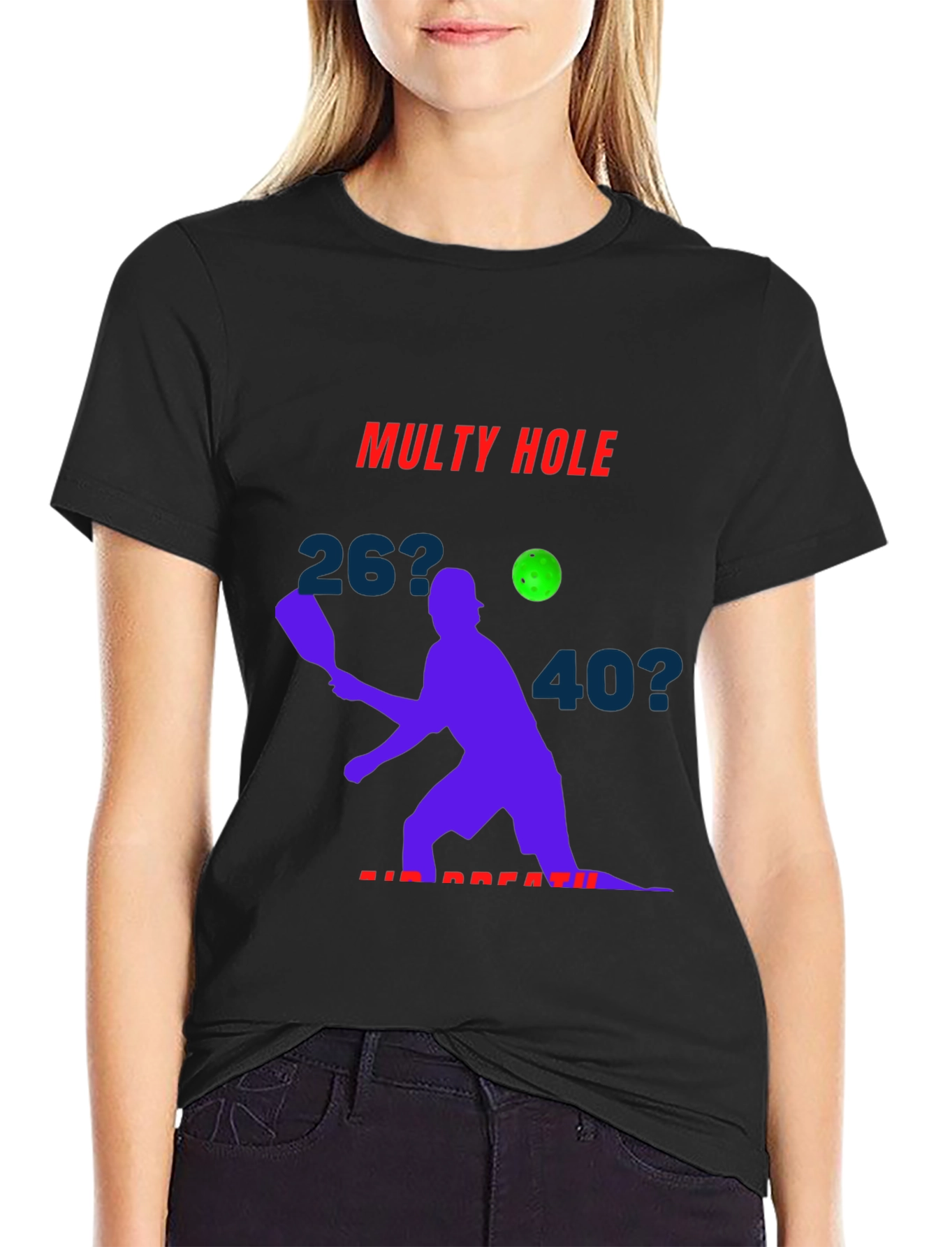 Pickleball T-Shirt - Multy Hole Air Breath
