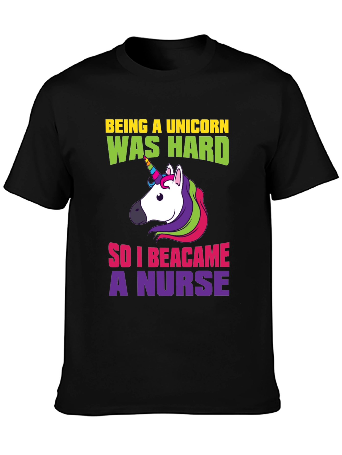 Unicorn Nurse T-Shirt - Funny Graphic Tee